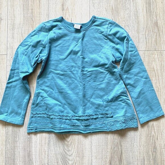 Lot 3 pc Naartjie Blue Polka Dots Top Long Sleeve Shirt Sweatshirt Girls Size 9 - Picture 9 of 11